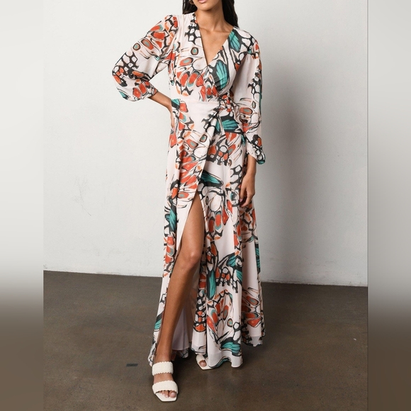 Hutch Dallen Butterfly Printed Maxi Dress - Picture 2 of 7